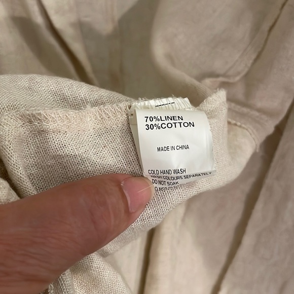 Princess Polly Linen Blazer Size 4 - Picture 6 of 6